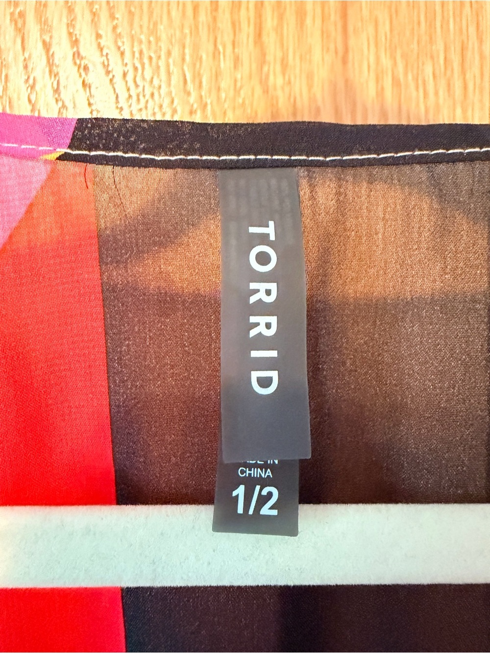 torrid Multicolor Geometric Sheer Swim Coverup - Picture 3 of 7